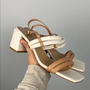 Torgeis New York women’s size 10 strappy slingback chunky heeled sandals